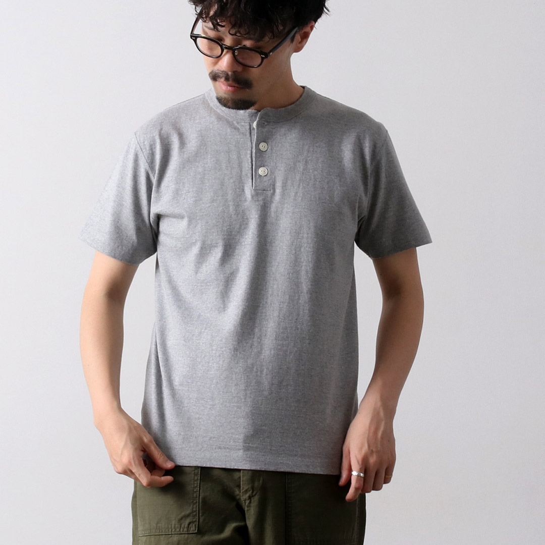 BARNS（バーンズ） ヘンリーネック 半袖 Tシャツ / フラットシーマ / メンズ / 無地 / 日本製 | BARNS OUTFITTERS | 02