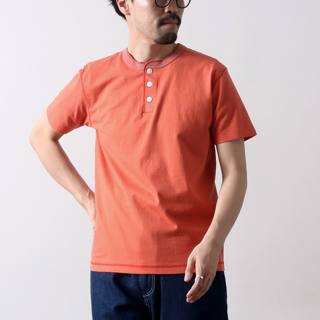BARNS（バーンズ） ヘンリーネック 半袖 Tシャツ / フラットシーマ / メンズ / 無地 / 日本製 | BARNS OUTFITTERS | 05