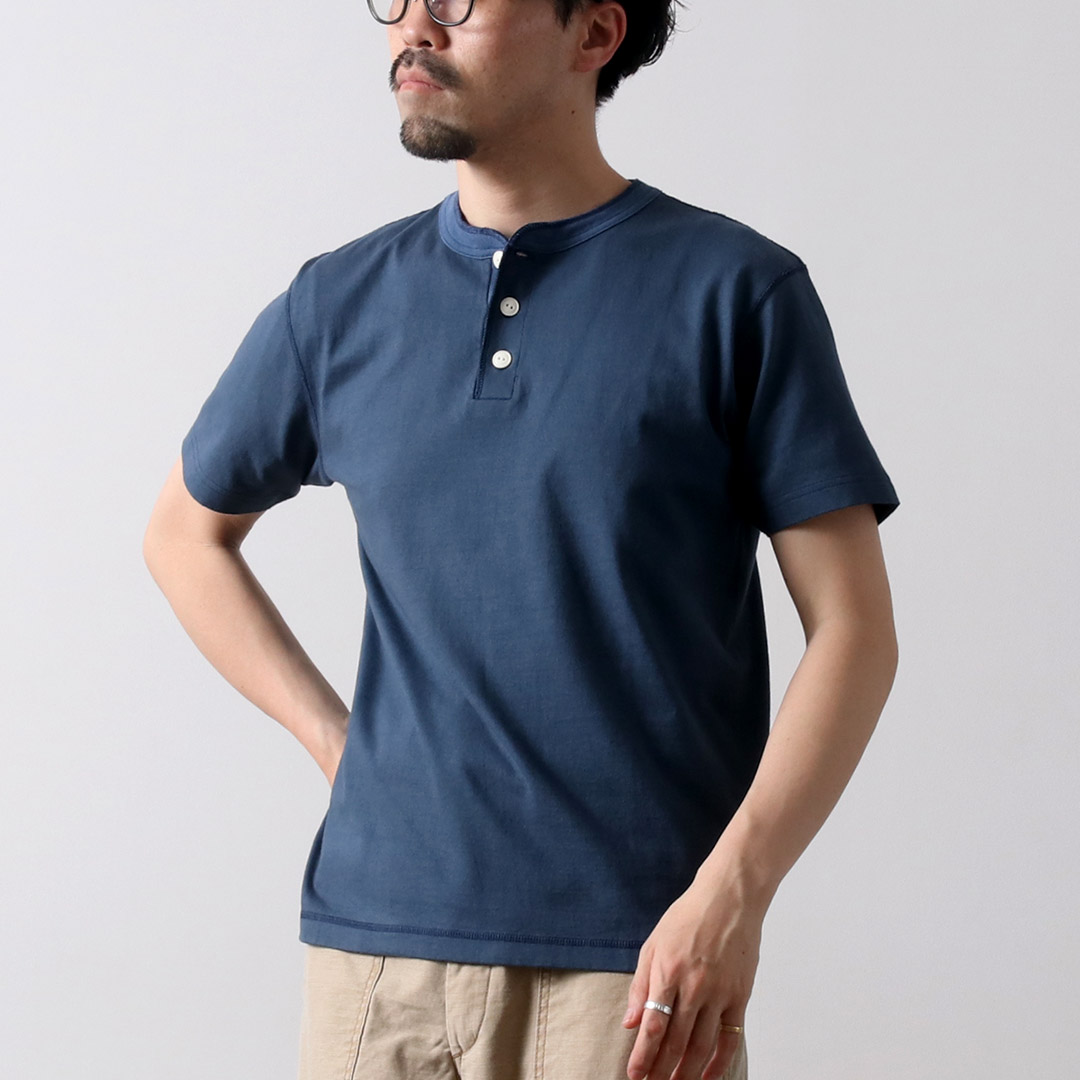 BARNS（バーンズ） ヘンリーネック 半袖 Tシャツ / フラットシーマ / メンズ / 無地 / 日本製 | BARNS OUTFITTERS | 04