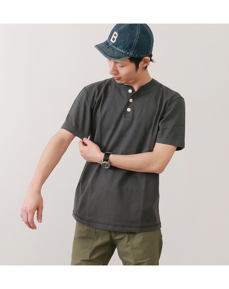 お買い得格安 BARNS(バーンズ) BR-8146 小寸編み ヘンリーネック 半袖 Tシャツ / フラットシーマ / メンズ / 無地 / 日本製 ROCOCO PayPayモール店 - 通販 - PayPayモール 最新作好評