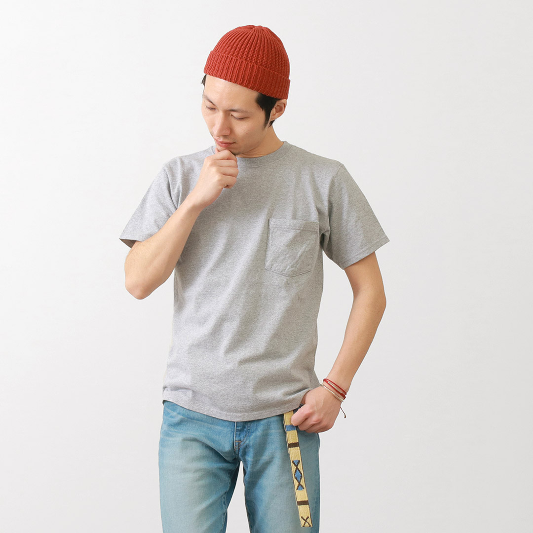 GOODWEAR（グッドウェア） カラー別注 ポケット Tシャツ 半袖 / メンズ 