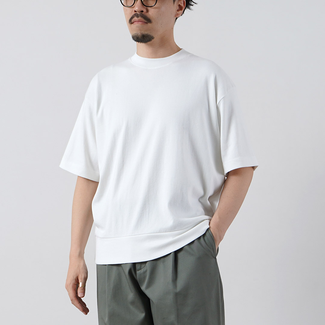 GICIPI（ジチピ） トーンノ フライス リラックスフィット クルーネック Tシャツ イタリア製 / メンズ 半袖 | gicipi | 01