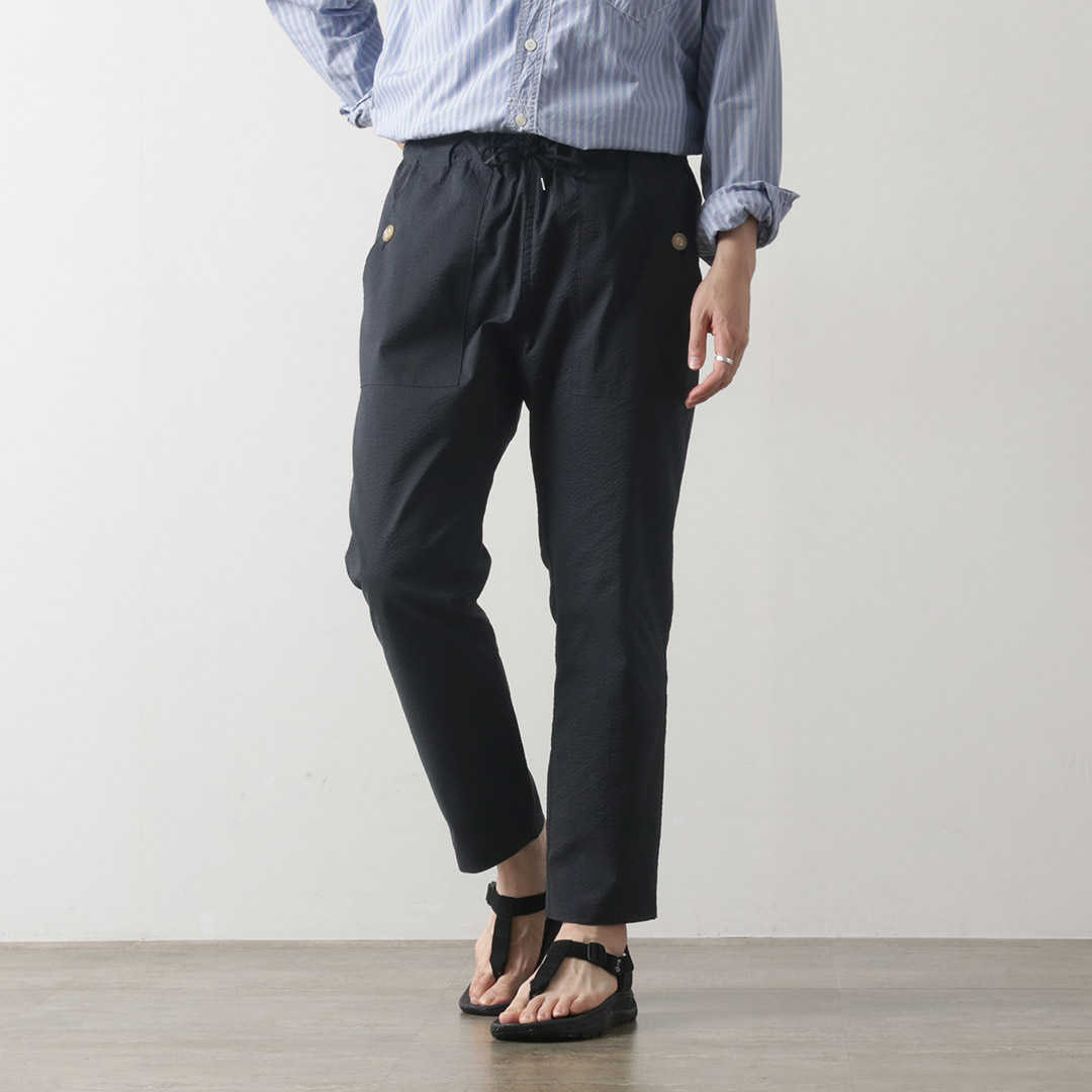 RE MADE IN TOKYO JAPAN（アールイー） クールマックス シアサッカー パンツ / メンズ パンツ イージーパンツ 日本製 | Re made in tokyo japan | 02