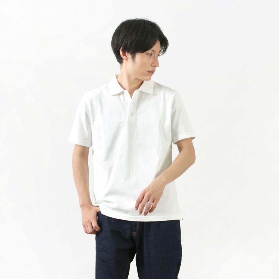 RE MADE IN TOKYO JAPAN（アールイー） スヴィン ゴールド コットンニットシャツ / ポロシャツ / 半袖 / メンズ / 無地｜rococo｜02