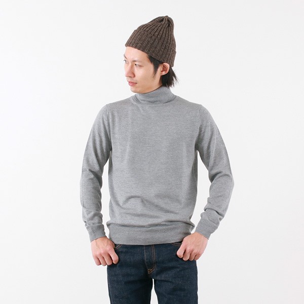 Rococo ロココ イタリアンキャッシュウール 14gg ハイゲージニット ウォッシャブル タートルネック メンズ Rococo メンズ ファッション 通販 Paypayモール