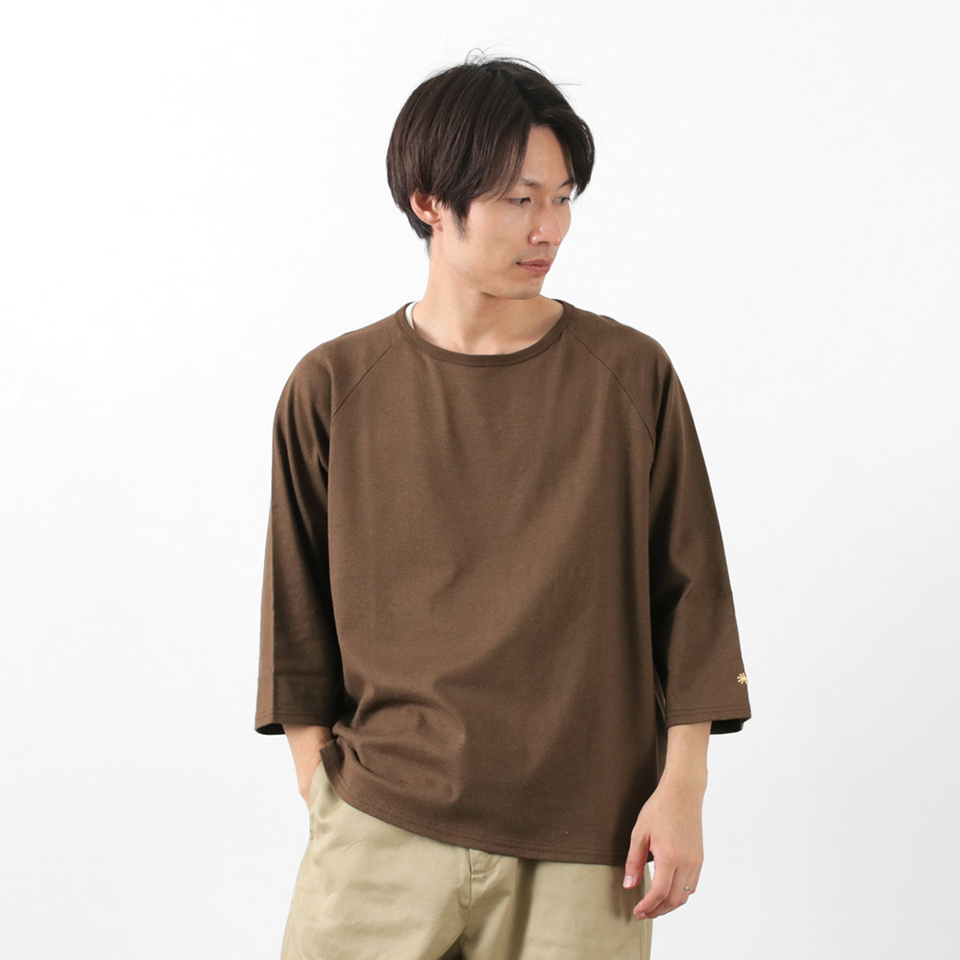 GOHEMP（ゴーヘンプ） ワイド ベースボール Tシャツ 7分袖 メンズ レディース トップス デイリーウェア｜rococo｜05