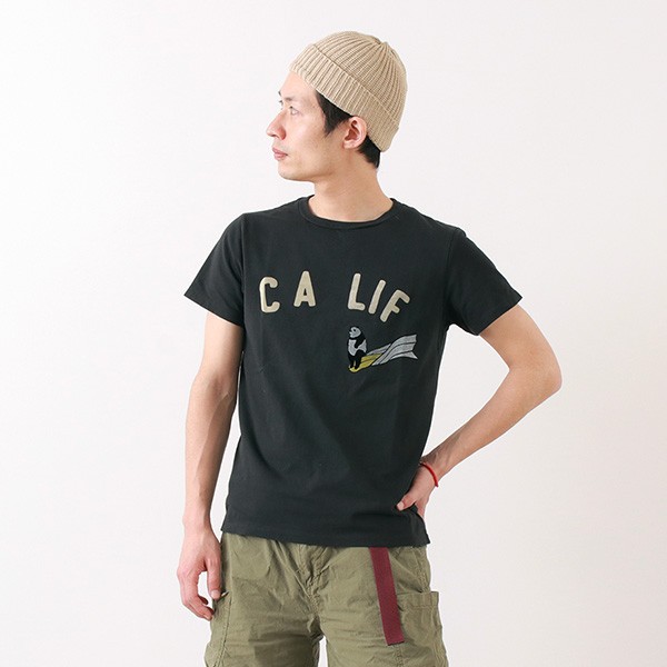 REMI RELIEF（レミレリーフ） 別注 LW加工 プリント Tシャツ（CALIF