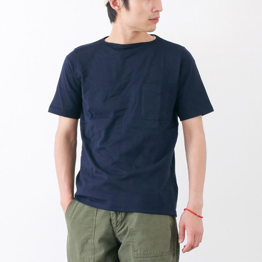 TIEASY（ティージー） サマーニット ポケット Tシャツ / カットソー 半袖 ボートネック メンズ｜rococo｜02