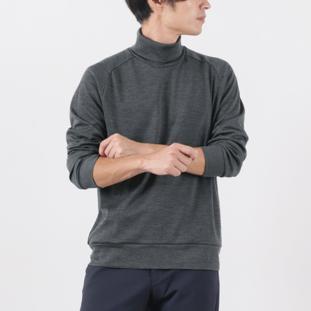 RE MADE IN TOKYO JAPAN（アールイー） ドレスウールニット タートルネック / メンズ ハイネック 日本製 | Re made in tokyo japan | 05