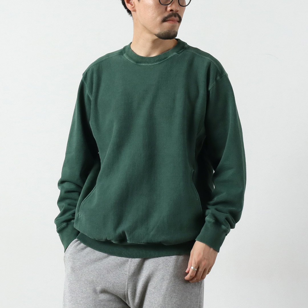 GOOD ON（グッドオン） ヘビー クルースウェット / メンズ 長袖 無地 ピグメントダイ 日本製 HEAVY CREW SWEAT GOBW1912 | GOOD ON | 03