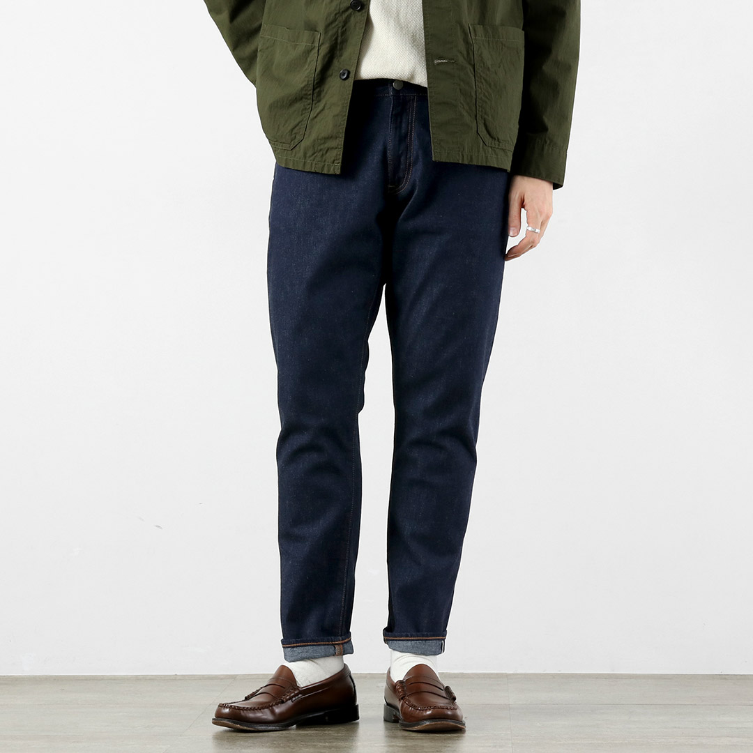 Blue refabric（ブルーリファブリック） 8oz セルヴィッジ サマーデニム セミワイドテーパード 5Pジーンズ 日本製 / メンズ | JAPAN BLUE JEANS | 01