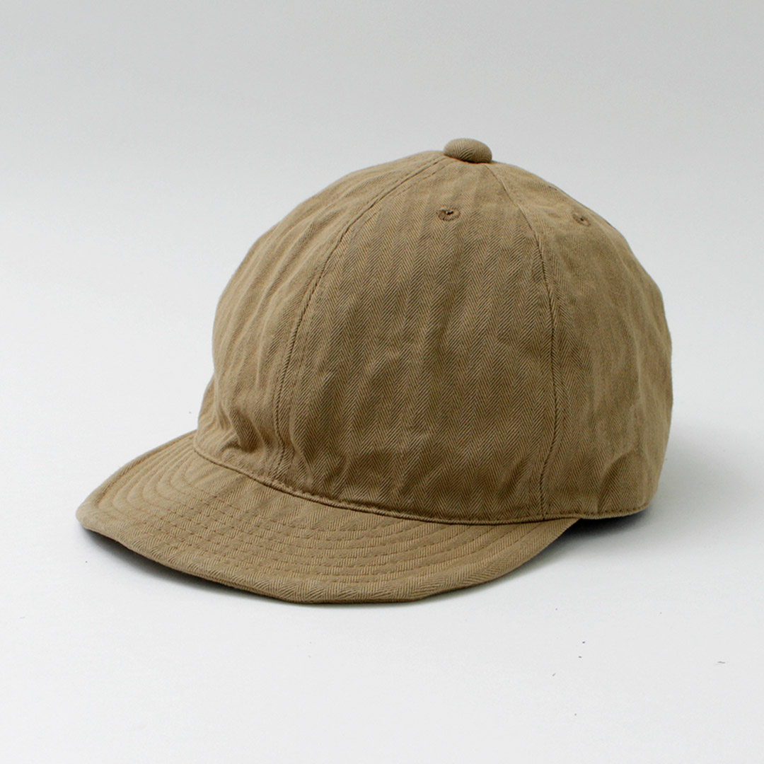 HIGHER（ハイアー） ヴィンテージ ヘリンボン キャップ / メンズ 帽子 日本製 コットン HT20004 VINTAGE HERRINGBONE CAP | HIGHER（ファッション） | 02