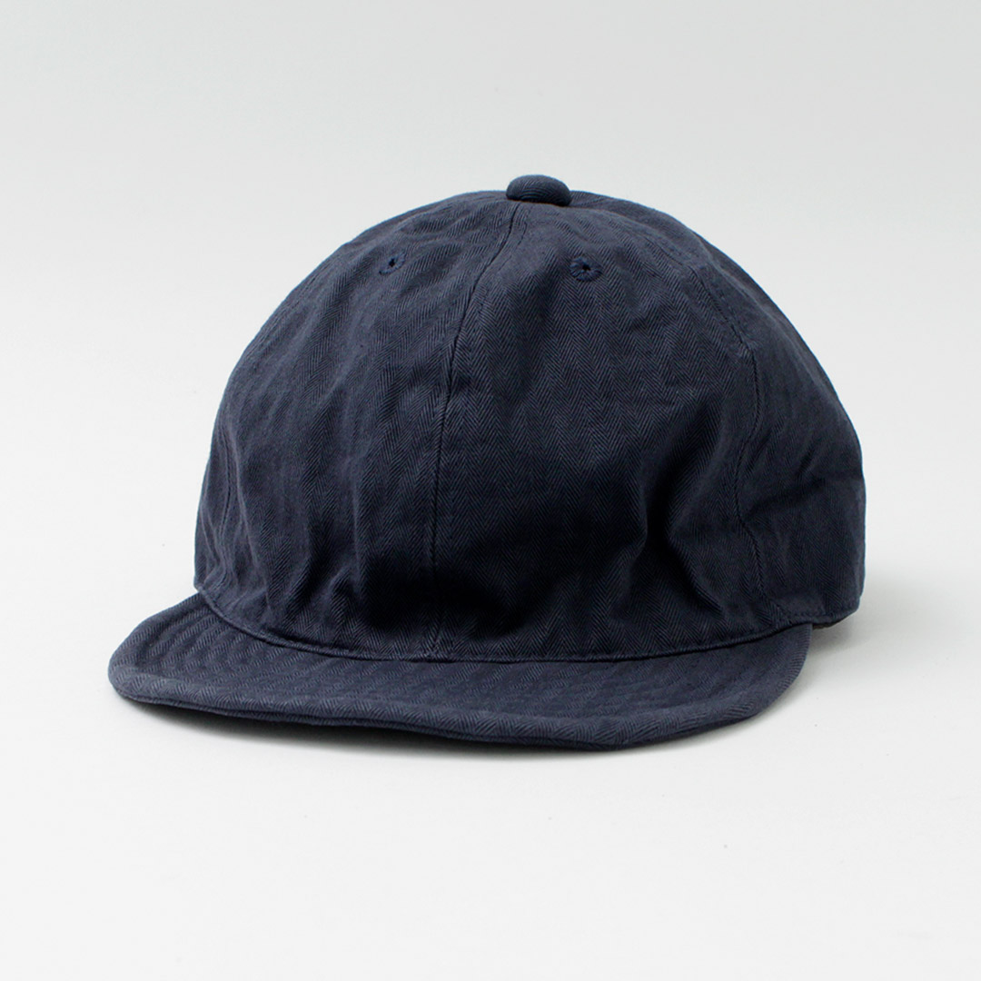 HIGHER（ハイアー） ヴィンテージ ヘリンボン キャップ / メンズ 帽子 日本製 コットン HT20004 VINTAGE HERRINGBONE CAP | HIGHER（ファッション） | 04