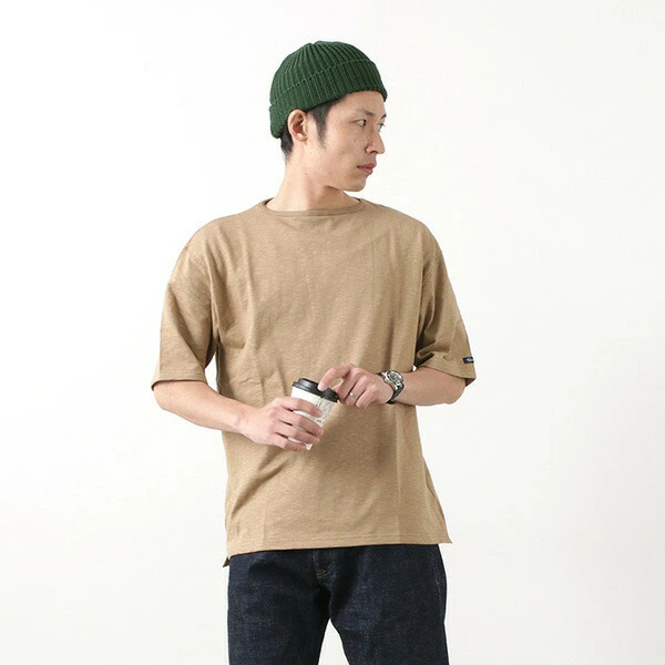 TIEASY（ティージー） HDCS ライト ビッグ ボートネック Tシャツ 日本製 / メンズ バスクシャツ 半袖 無地 | TIEASY | 04