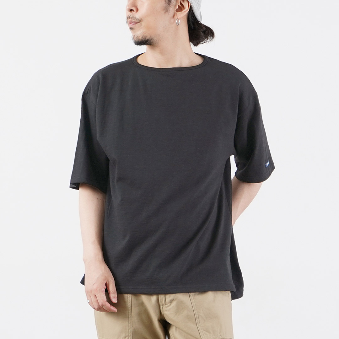 TIEASY（ティージー） HDCS ライト ビッグ ボートネック Tシャツ 日本製 / メンズ バスクシャツ 半袖 無地 | TIEASY | 07