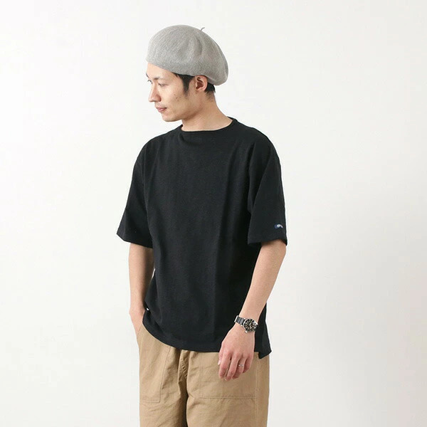TIEASY（ティージー） HDCS ライト ビッグ ボートネック Tシャツ 日本製 / メンズ バスクシャツ 半袖 無地 | TIEASY | 08