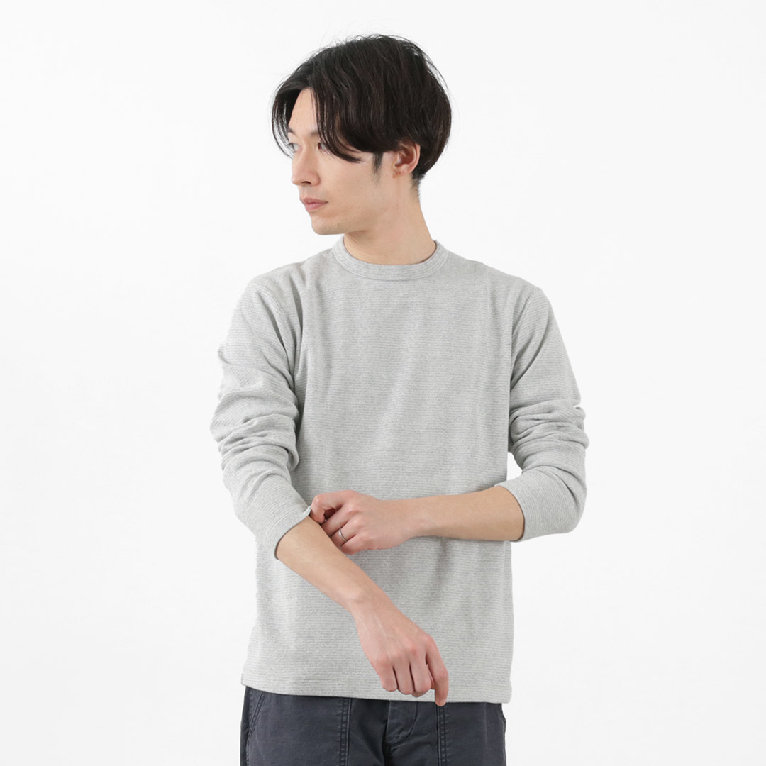 BARNS（バーンズ） カラー別注 ヘビースパンフライス ロングスリーブTシャツ メンズ カットソー...