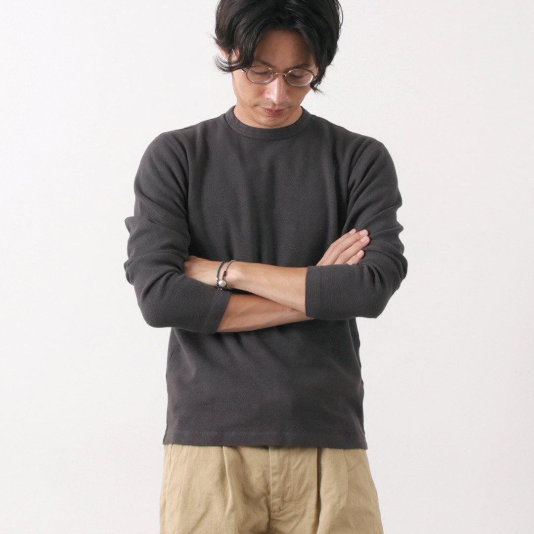 BARNS（バーンズ） カラー別注 ヘビースパンフライス ロングスリーブTシャツ / メンズ カットソー 厚手 ストレッチ 日本製 | BARNS OUTFITTERS | 04