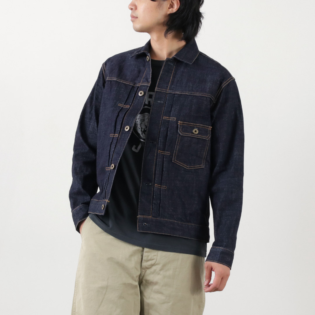 JAPAN BLUE JEANS 別注 モンスターデニム 1st ジャケット セルヴィッチ 16oz / メンズ｜rococo｜02