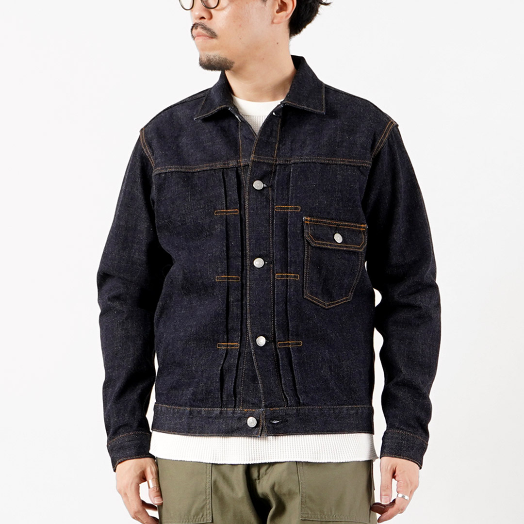 Blue refabric（ブルーリファブリック） モンスター デニムジャケット 1st型 17oz セルヴィッチ 日本製 / メンズ ファースト Gジャン |  | 01
