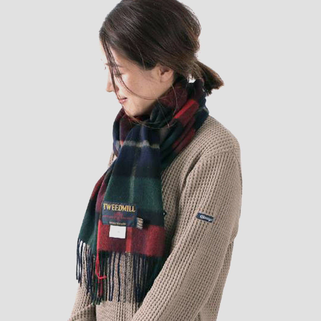 TWEED MILL（ツイードミル） 25×212 ラムウール スカーフ チェック / マフラー メンズ レディース ユニセックス イギリス製 | TWEED MILL | 05