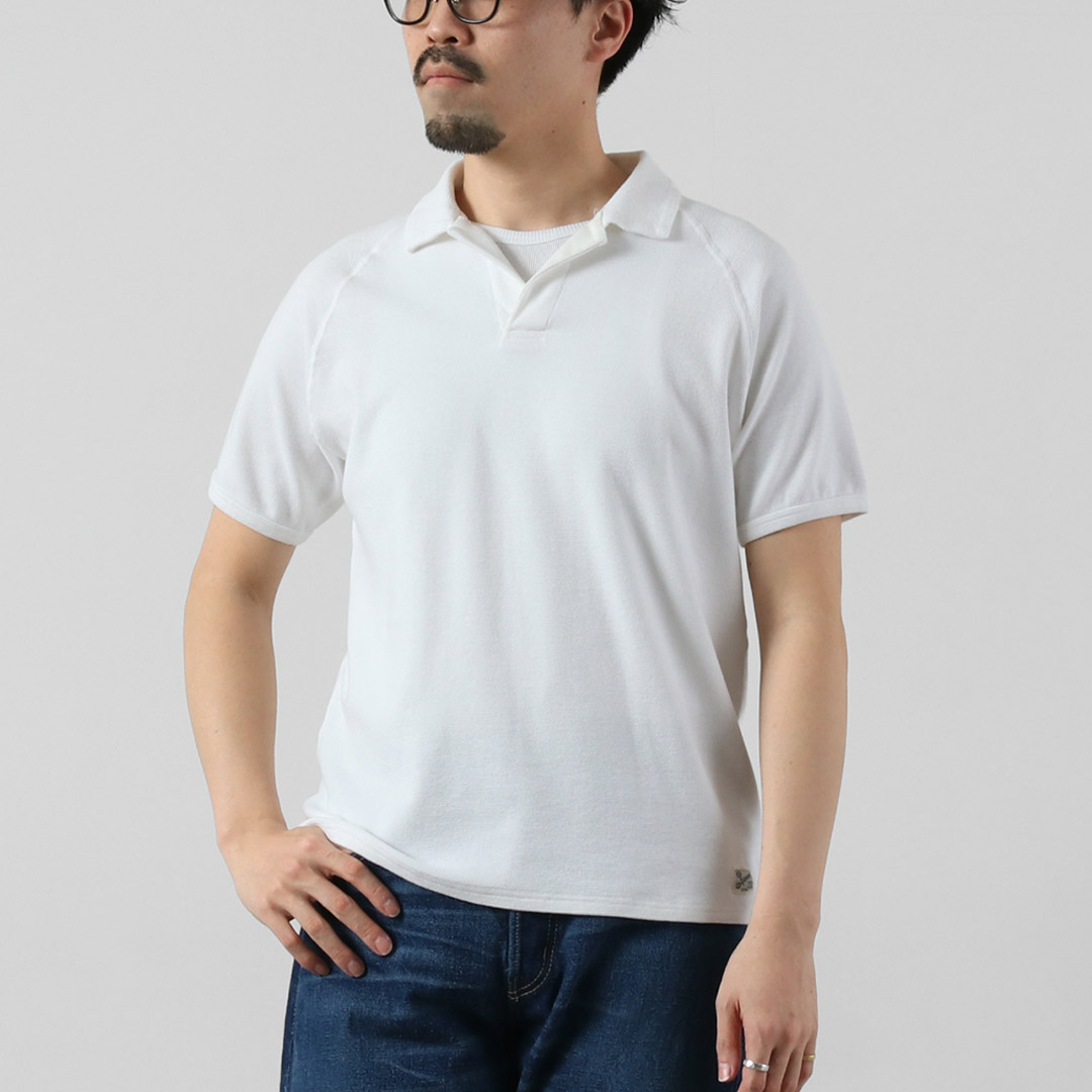 KEPANI（ケパニ） ラフィー スパン フライス / ポロシャツ メンズ 半袖 無地 ストレッチ 日本製 ラグランスリーブ Skipper | Kepani | 01