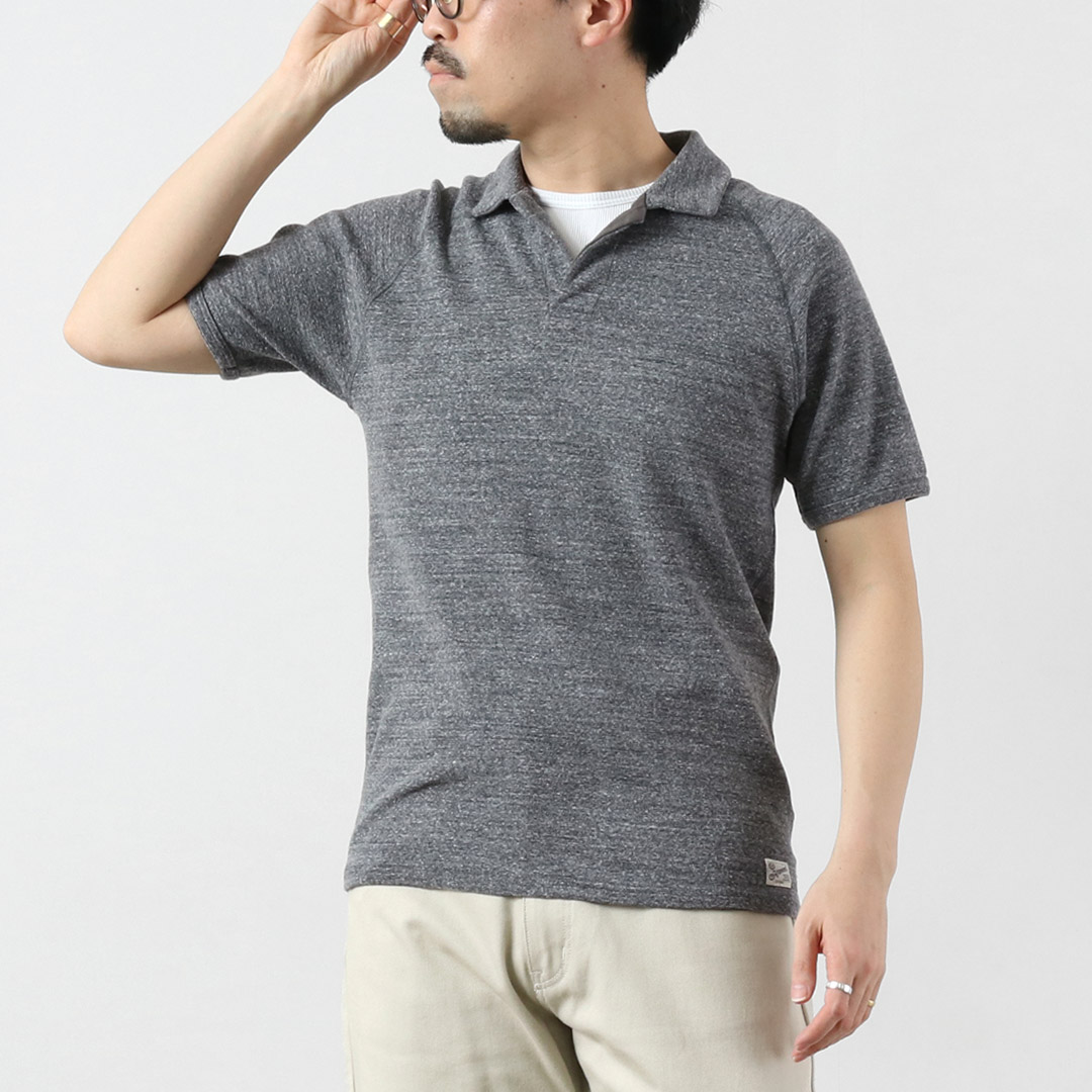 KEPANI（ケパニ） ラフィー スパン フライス / ポロシャツ メンズ 半袖 無地 ストレッチ 日本製 ラグランスリーブ Skipper | Kepani | 04