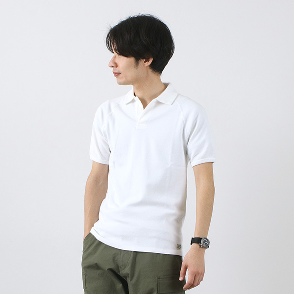 KEPANI（ケパニ） ラフィー スパン フライス ポロシャツ メンズ 半袖 無地 ストレッチ 日本製｜rococo｜02