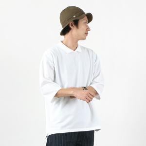 ROCOCO（ロココ） ピケ 鹿の子 ポロカラー Tシャツ / メンズ / ワイド / 七分 / ポ...