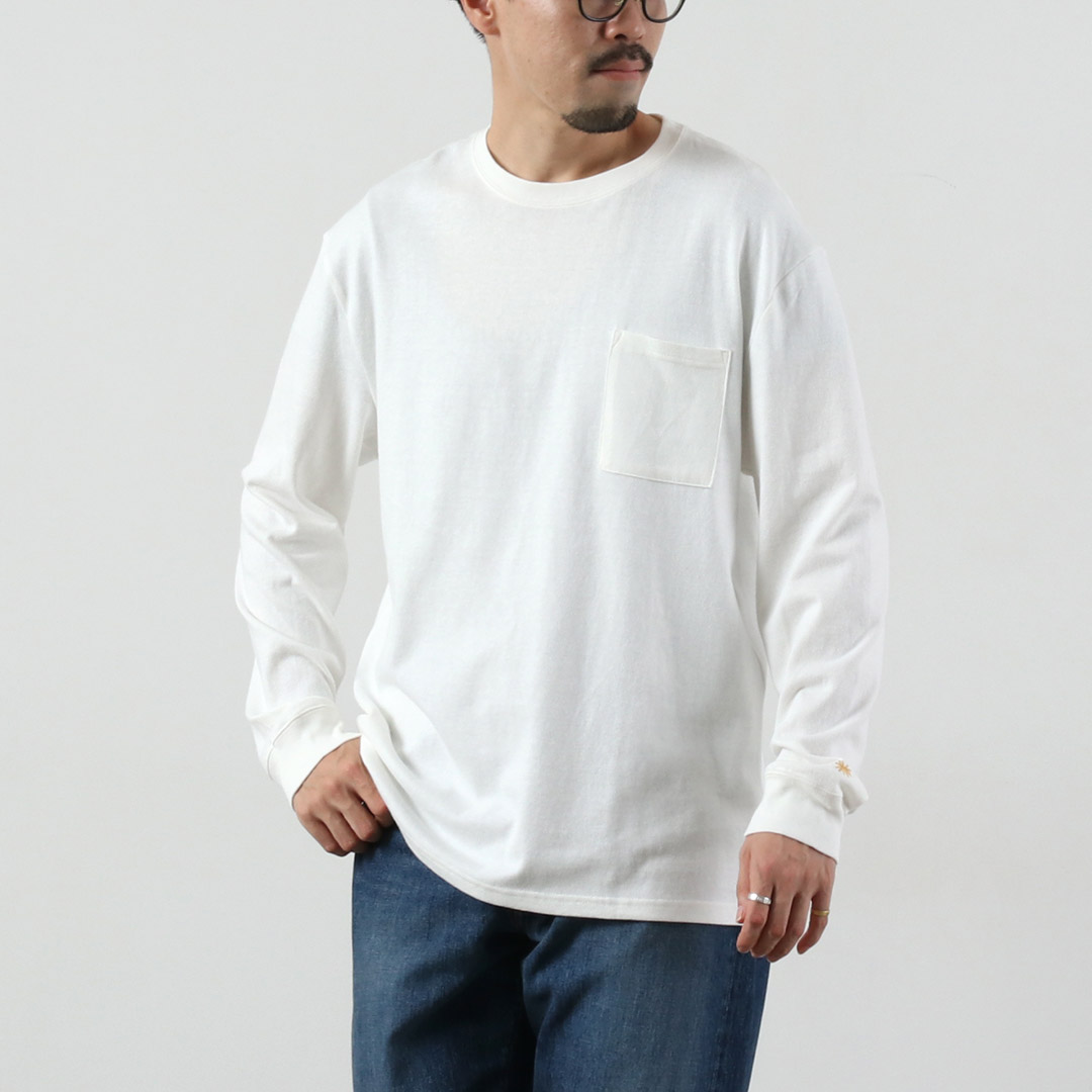 GOHEMP（ゴーヘンプ） 10oz ローポケット Tシャツ / メンズ 長袖 ロンT 無地 オーガニックコットン LOW PK TEE 10oz JERSEY | GOHEMP | 01