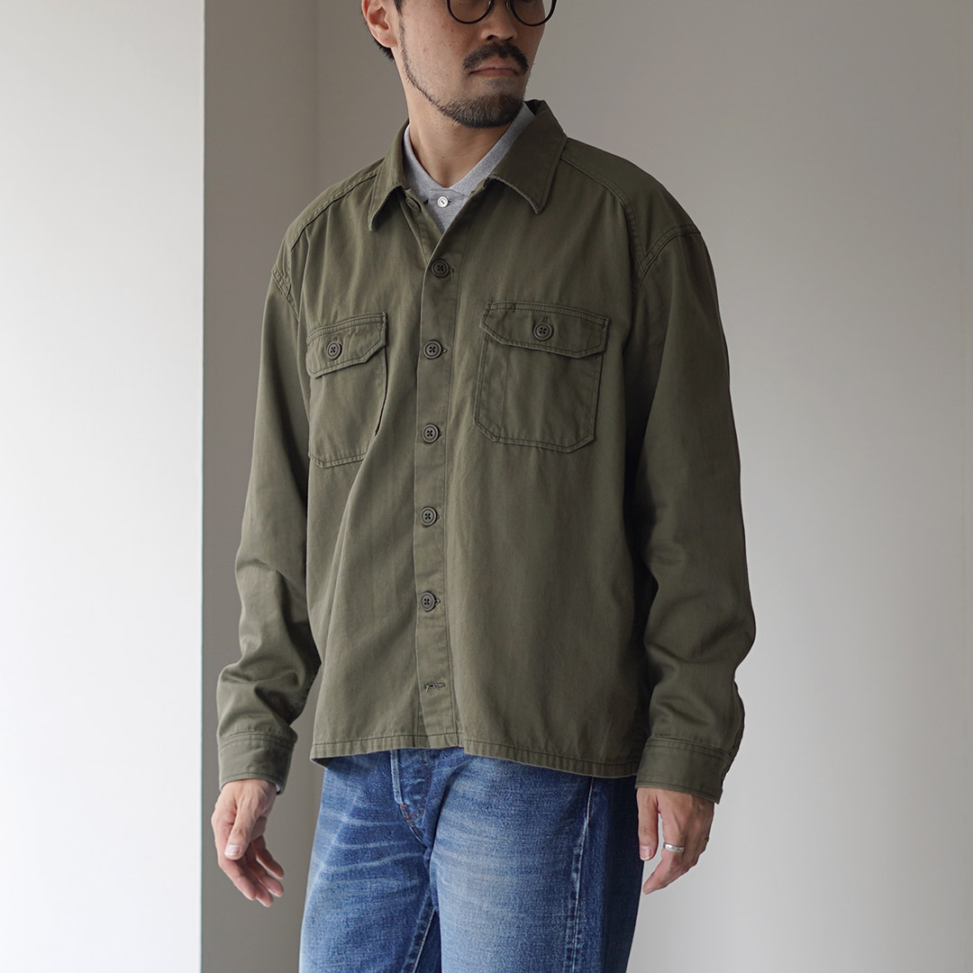JAPAN BLUE JEANS（ジャパンブルージーンズ） 別注 ミリタリーフィールドシャツ / ミリタリー シャツジャケット メンズ | JAPAN BLUE JEANS | 01