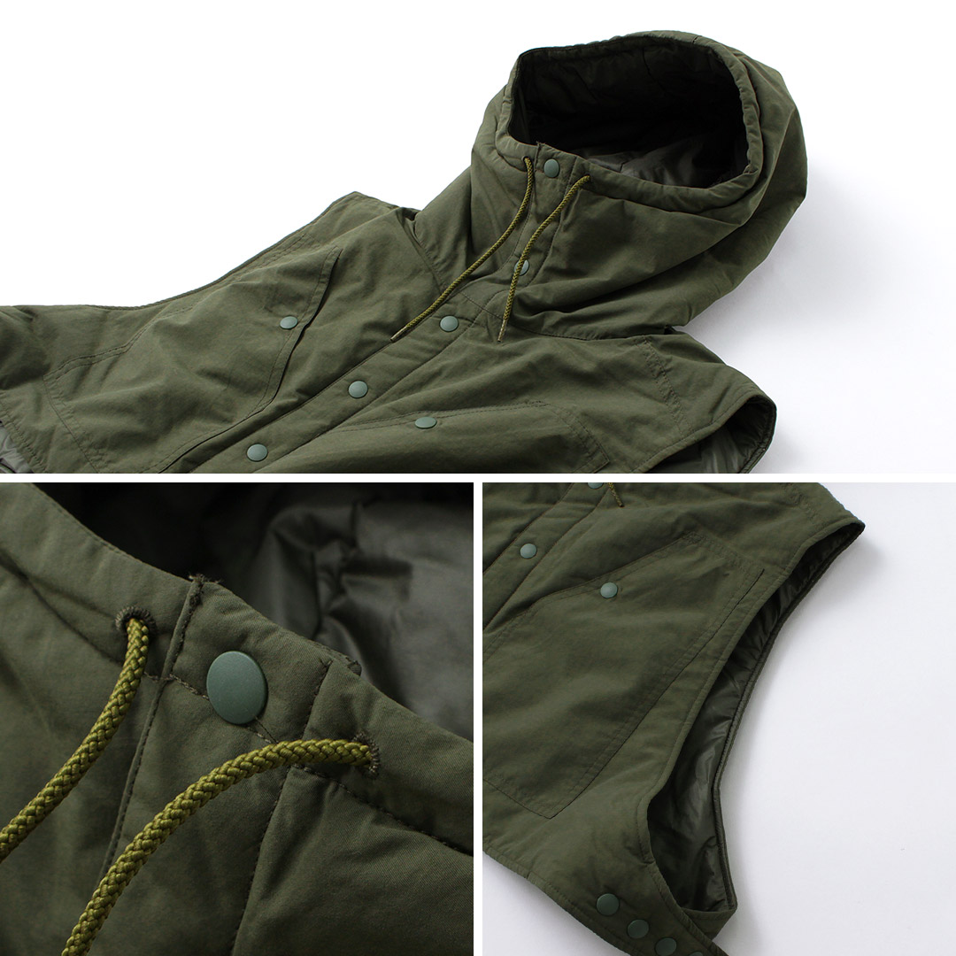 『たらたら』BURLAP OUTFITTER フードベスト BURLAP OUTFITTER / バーラップアウトフィッター 】 “ WINTER