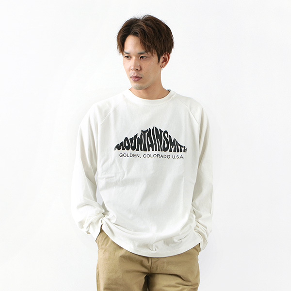 超激得セール MOUNTAINSMITH(マウンテンスミス) ロングスリーブ Tシャツ ROCOCO PayPayモール店 - 通販 - PayPayモール 顔料染 度詰 ヘビーウェイト ロゴ プリント ラグラン 新作好評