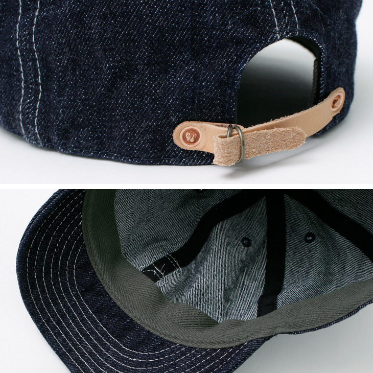 HIGHER（ハイアー） 別注 セルヴィッチデニムキャップ イニシャルワッペン HIGHER（ファッション） HIGHER（ハイアー） 別注 セルヴィッチ