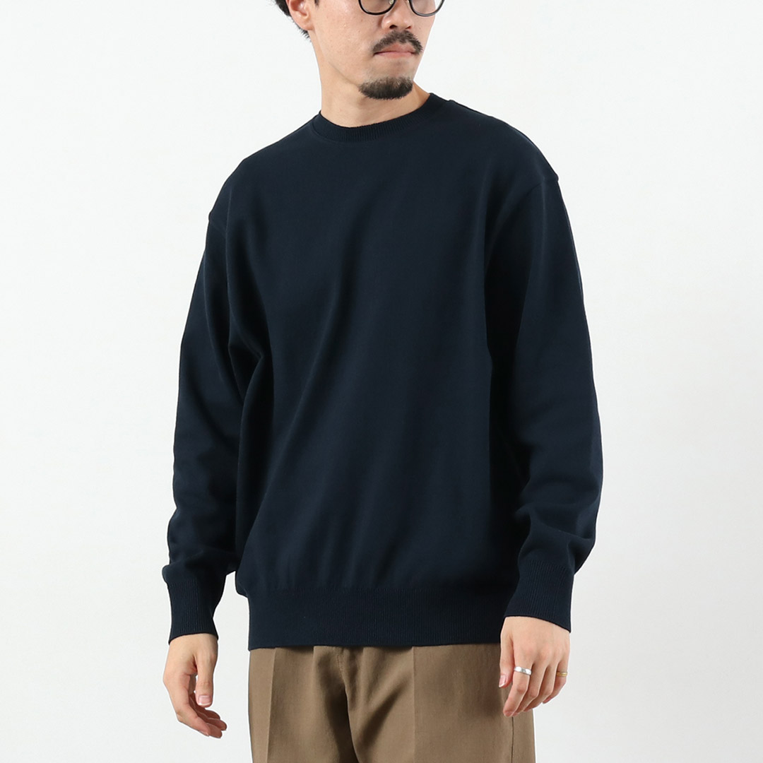 YONETOMI NEW BASIC（ヨネトミニューベーシック） ウェーブコットン ニットプルオーバー 2025年モデル / メンズ セーター クルーネック 日本製 | Yonetomi NEW BASIC | 03