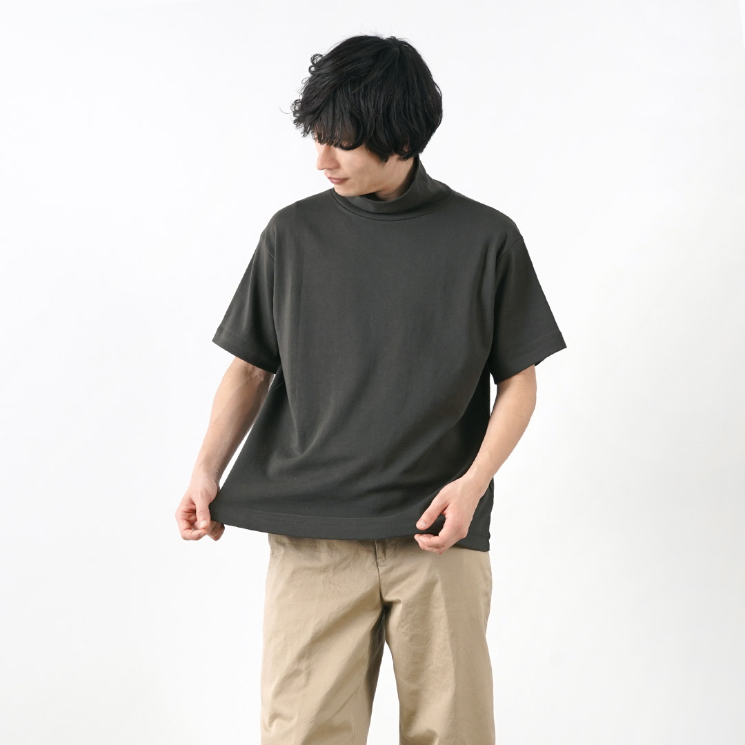 メンズ半袖tシャツ カットソー 襟首タイプ タートルネック ハイネック Tシャツ カットソー トップス ファッション 通販 Yahoo ショッピング