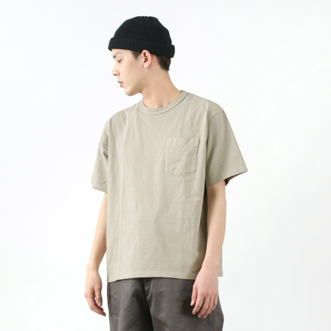 BARNS（バーンズ） タフネック 半袖Tシャツ カットソー 無地 ポケット 綿 コットン｜30％OFFクーポン対象 :15794:ROCOCO  !店 通販 