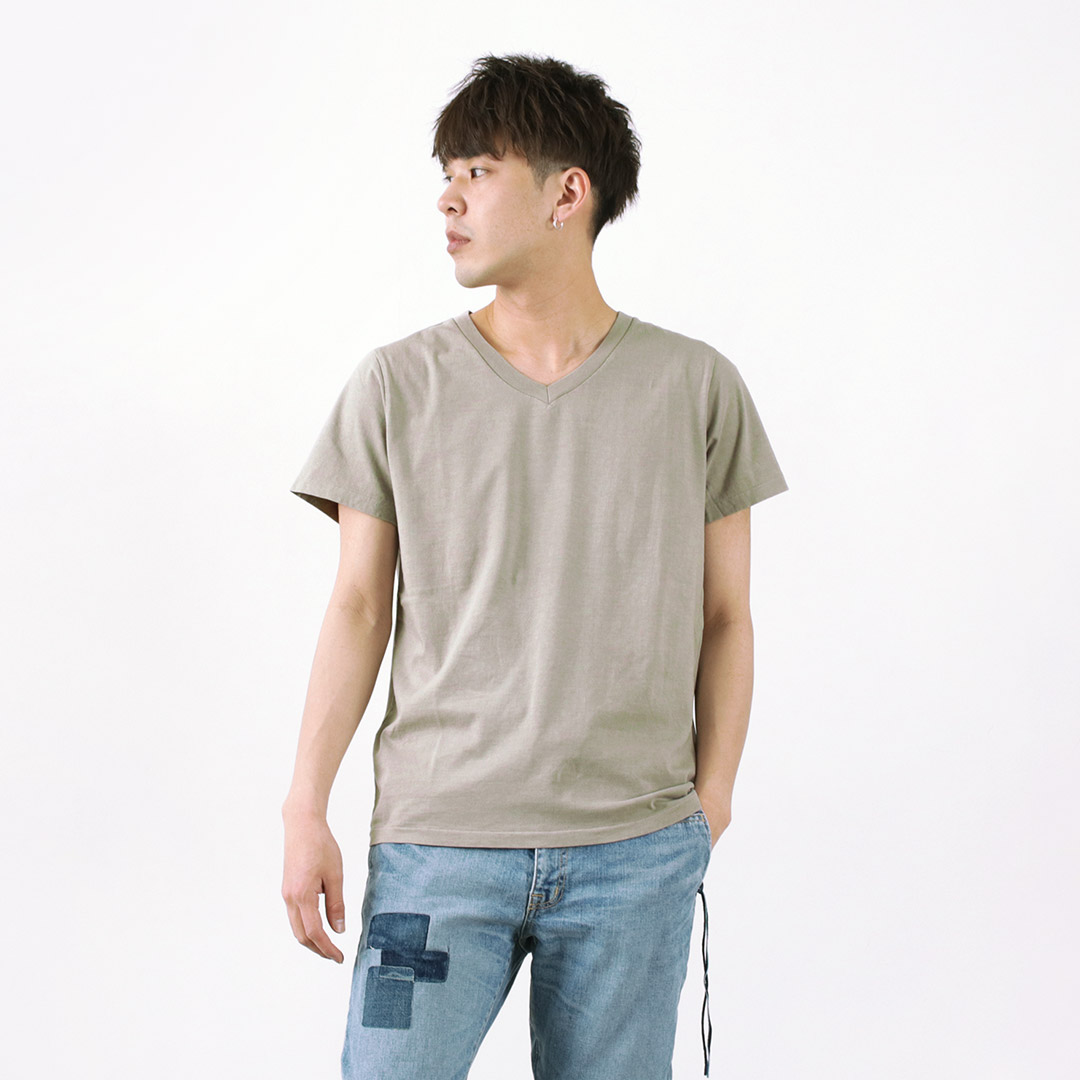 REMI RELIEF RELIEF（レミレリーフ） 別注 LW加工 Vネック T