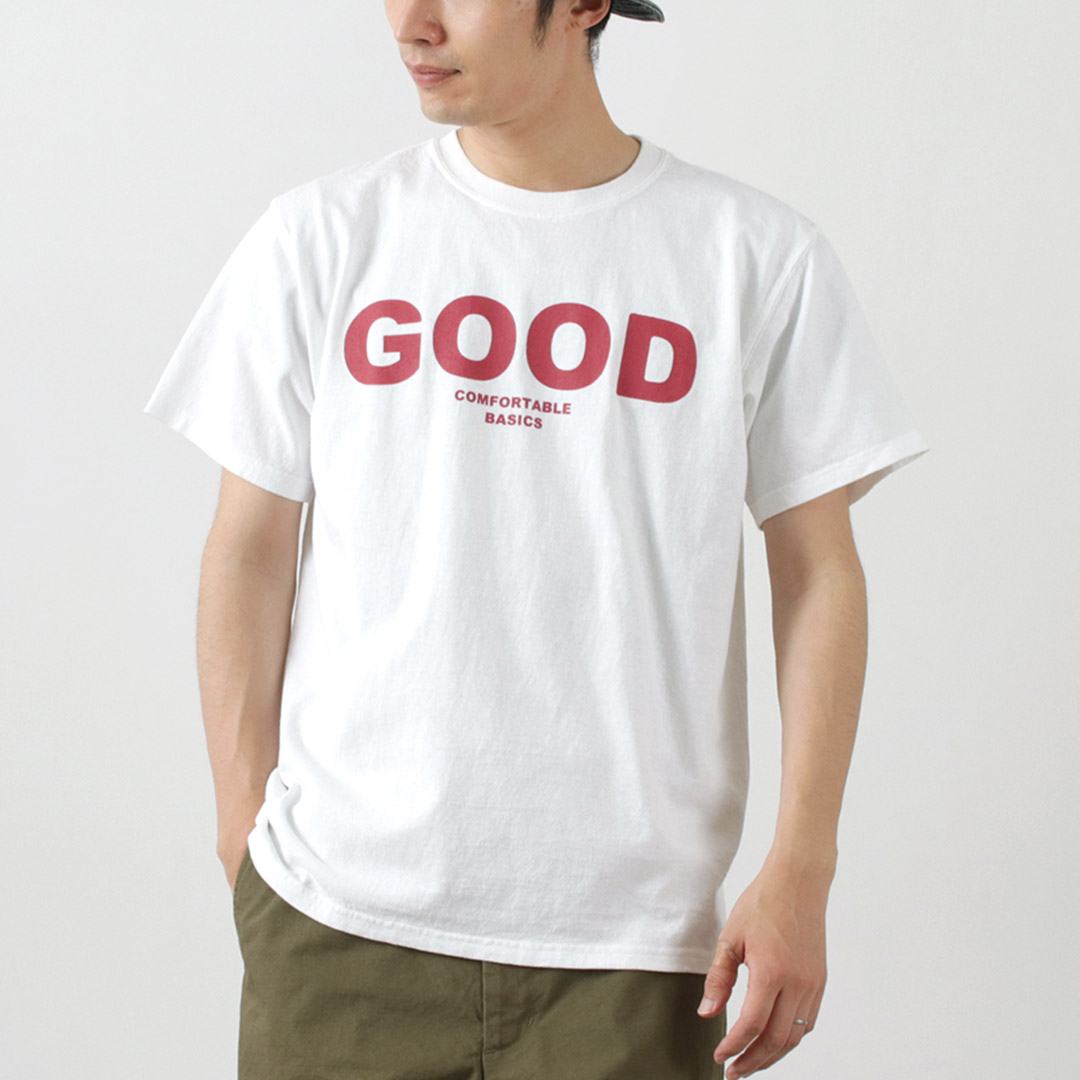 GOOD ON（グッドオン） カラー別注 グッドオン ロゴ ショートスリーブ Tシャツ / 半袖 プリント ピグメントダイ 綿 コットン メンズ | GOOD ON | 01