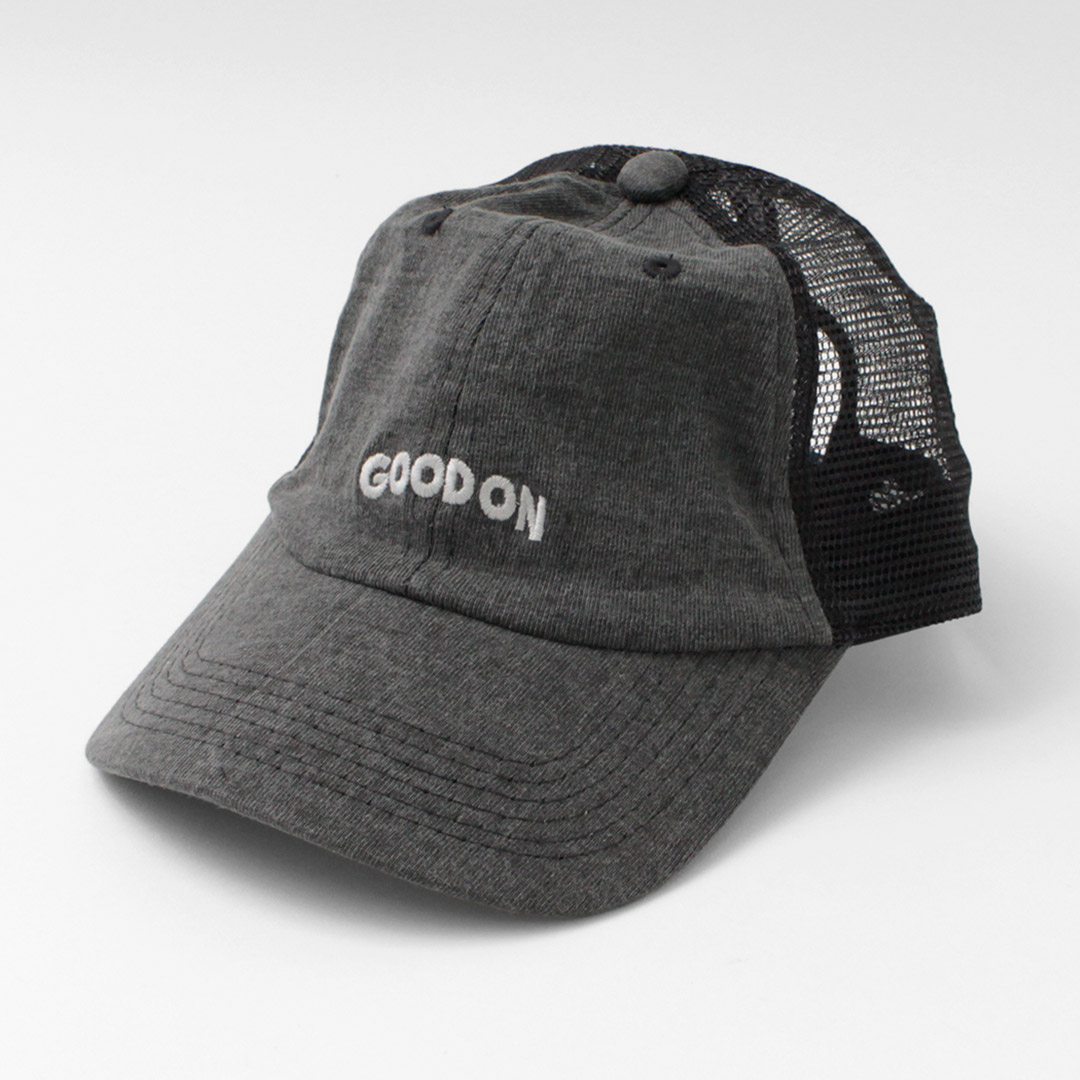 GOOD ON（グッドオン） 別注 TEE メッシュキャップ “GOOD ON” 刺繍 / メンズ レディース 浅め 帽子 スナップバック USAコットン | GOOD ON | 02