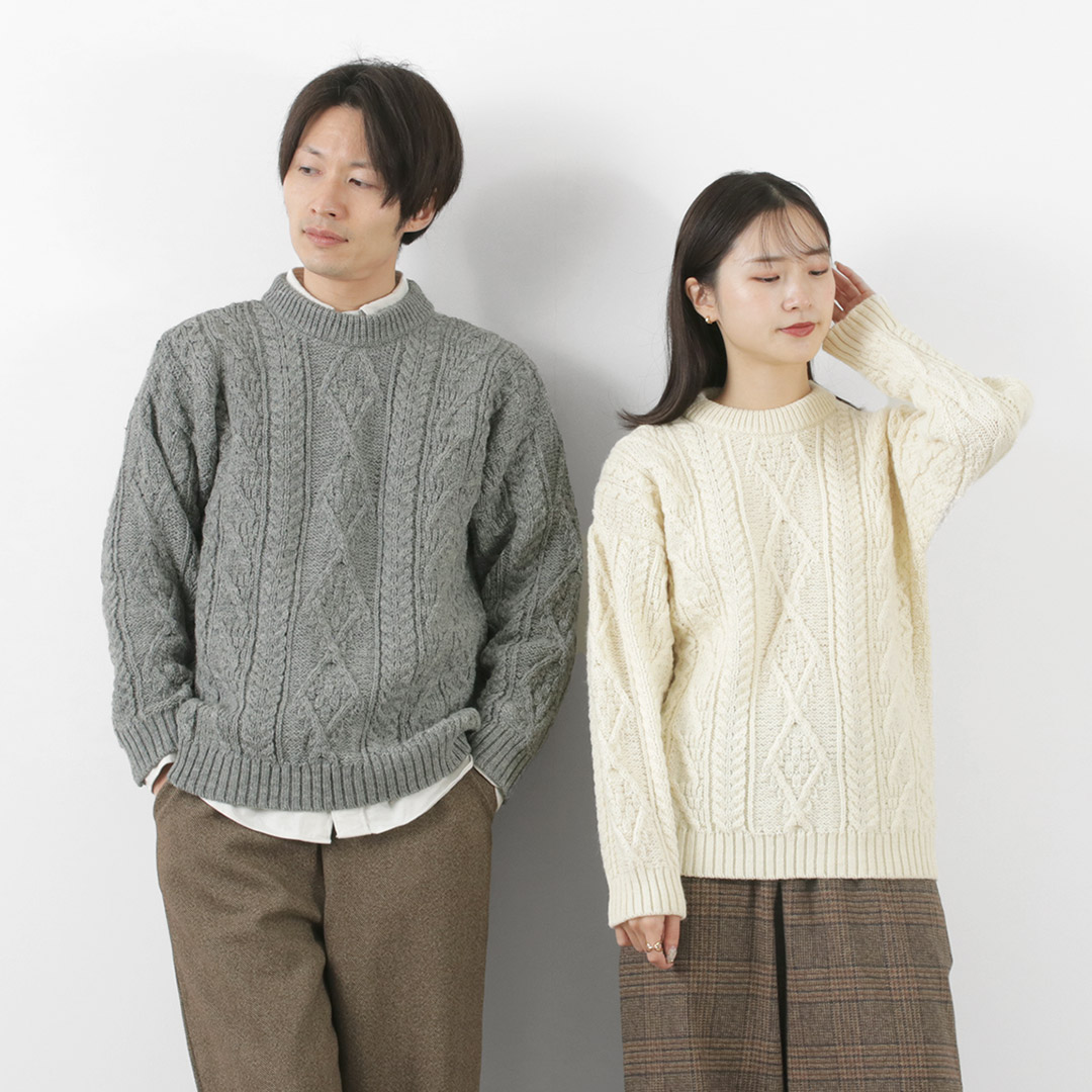 OLD DERBY KNITWEAR（オールドダービーニットウェア） アラン クルー