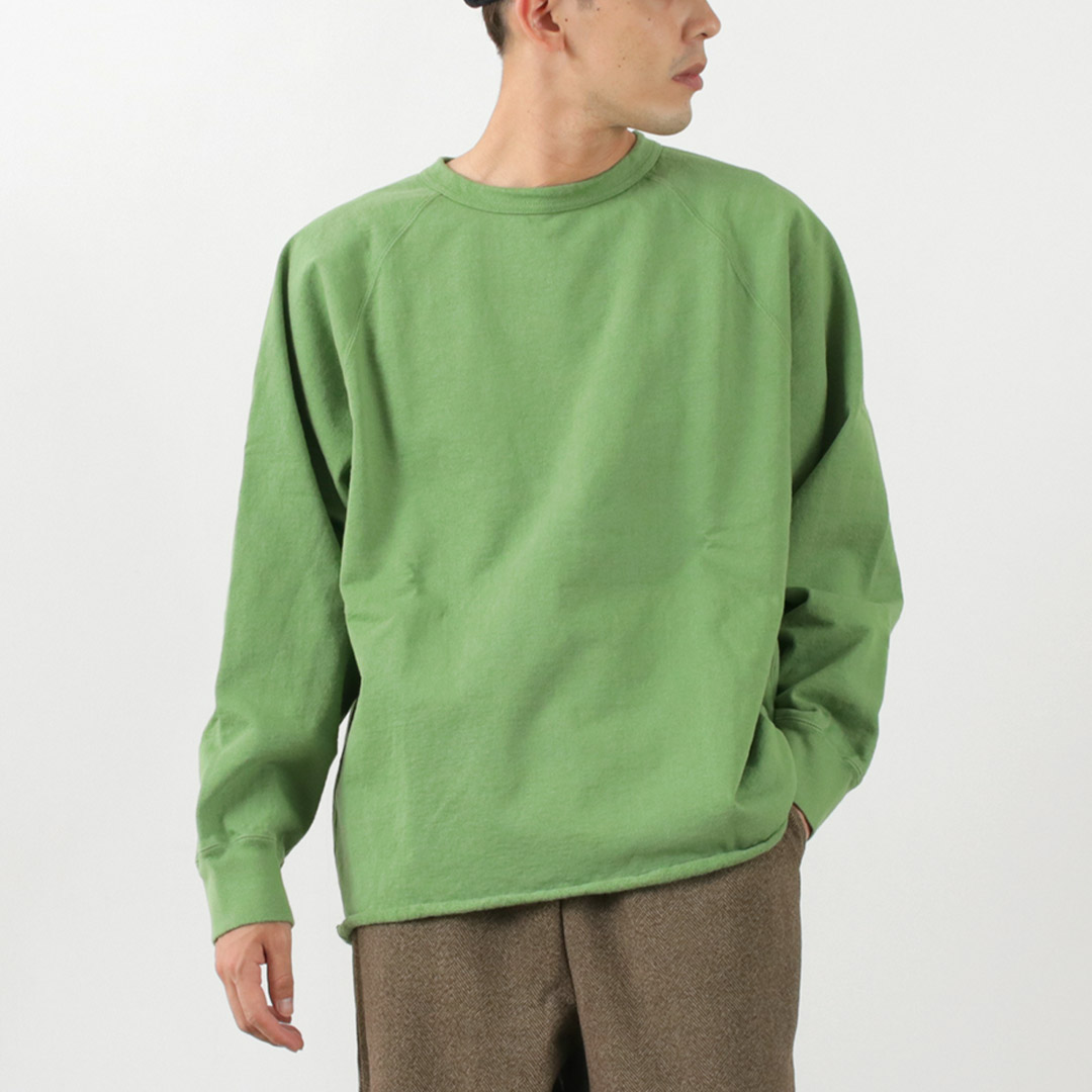 WALLA WALLA SPORT（ワラワラスポーツ） 13oz クルースウェット / メンズ トレーナー ラグラン カットオフ 日本製 | WALLA WALLA SPORT | 02