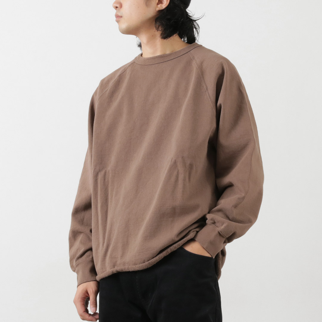 WALLA WALLA SPORT（ワラワラスポーツ） 13oz クルースウェット / メンズ トレーナー ラグラン カットオフ 日本製 | WALLA WALLA SPORT | 04