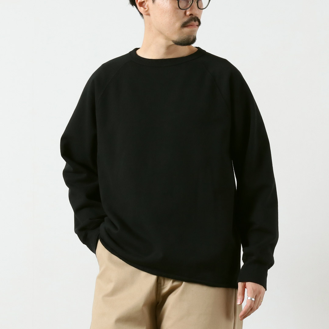 WALLA WALLA SPORT（ワラワラスポーツ） 13oz クルースウェット / メンズ トレーナー ラグラン カットオフ 日本製 | WALLA WALLA SPORT | 07