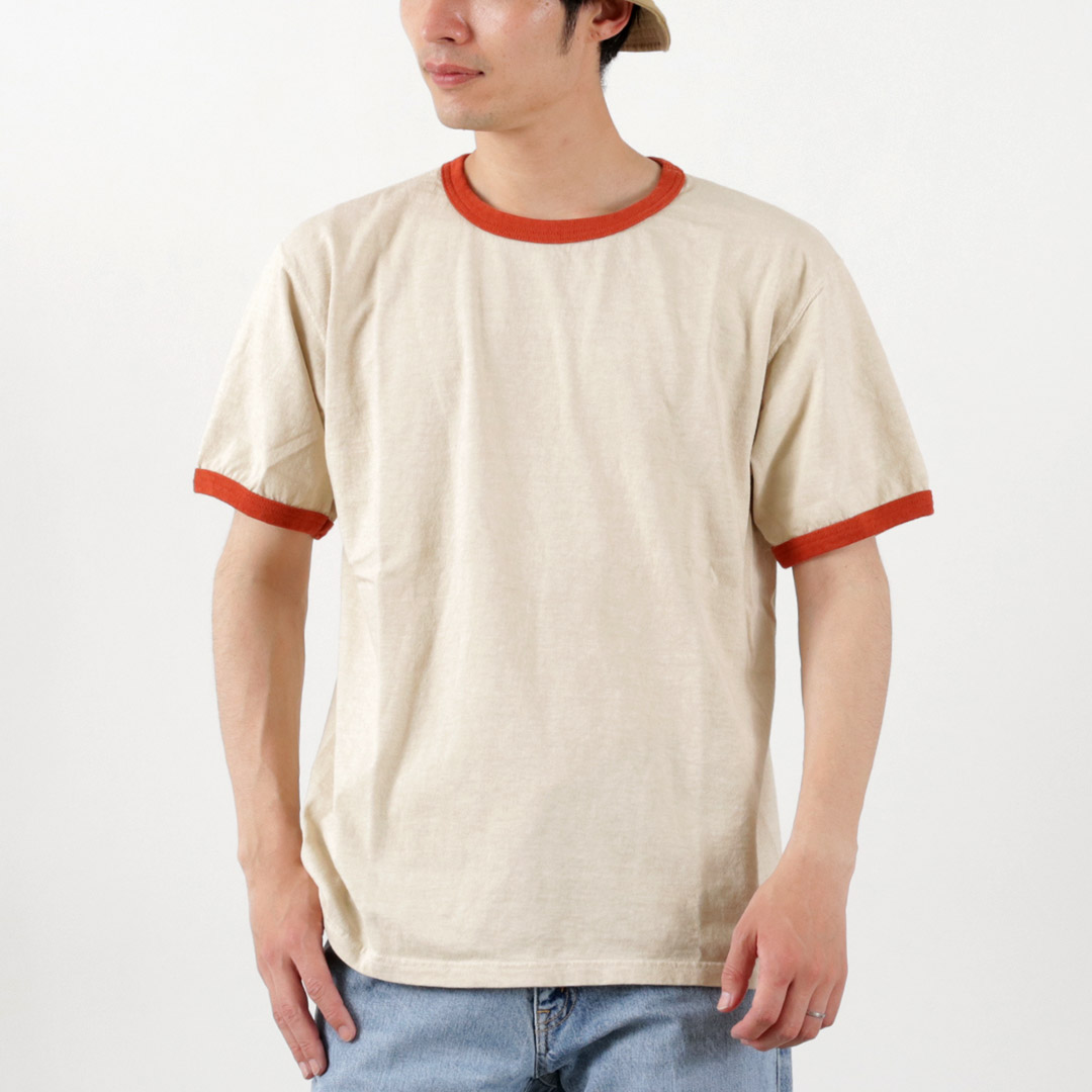 GOOD ON（グッドオン） ショートスリーブ リンガーTシャツ / メンズ トップス カットソー 5.5oz 半袖 綿 コットン | GOOD ON | 01