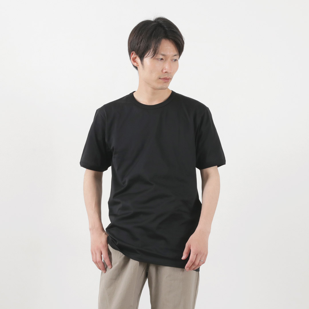 GICIPI（ジチピ） アンノーネ クルーネック ベーシックTシャツ / 半袖 無地 綿 イタリア製 メンズ ANNONE Basic TEE | gicipi | 02