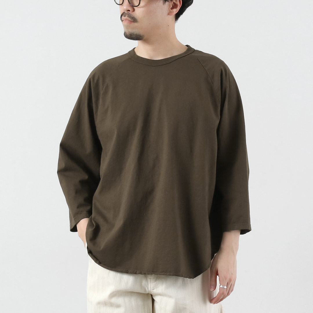 WALLA WALLA SPORT（ワラワラスポーツ） 七分袖 ベースボールTシャツ ソリッド 日本製 / メンズ | WALLA WALLA SPORT | 02