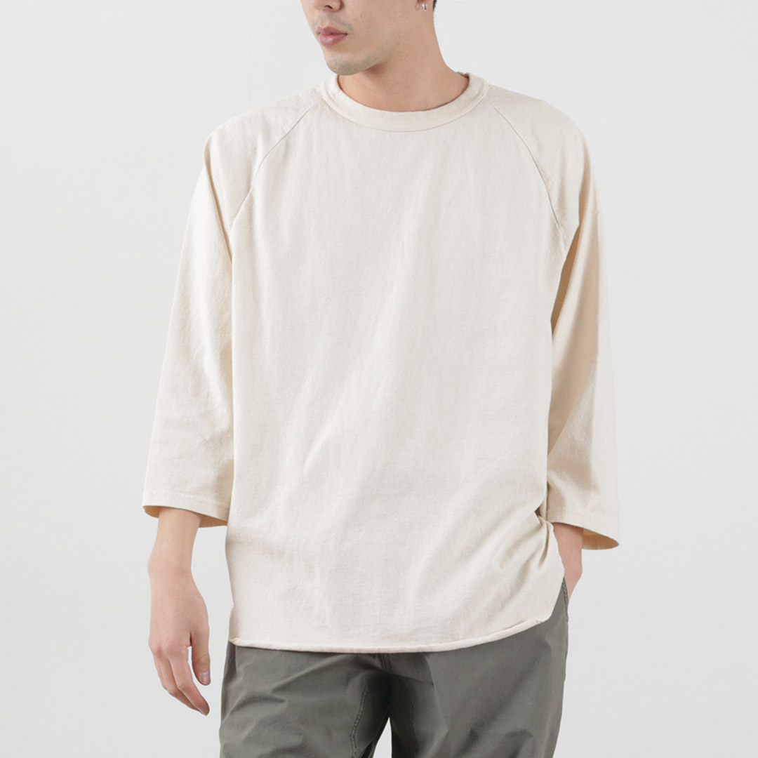 WALLA WALLA SPORT（ワラワラスポーツ） 七分袖 ベースボールTシャツ ソリッド 日本製 / メンズ | WALLA WALLA SPORT | 03