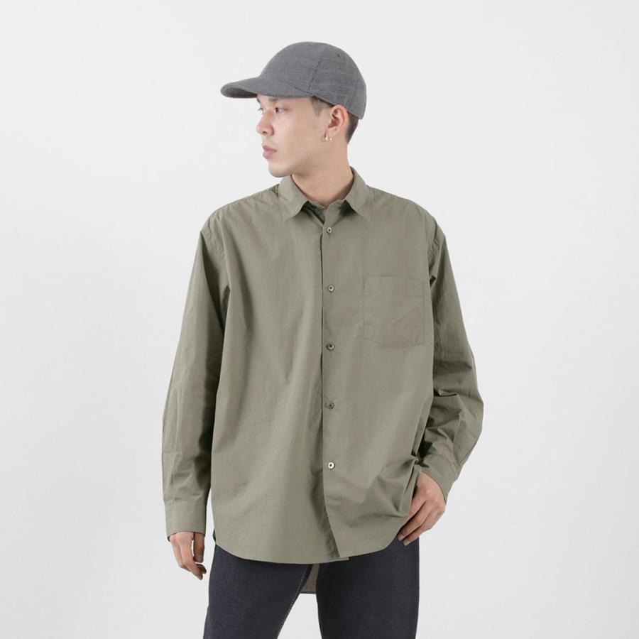 FUJITO(フジト) ビッグシルエット シャツ メンズ オーガニックコットン ワッシャー加工 オーバーシルエット 日本製(10450円)