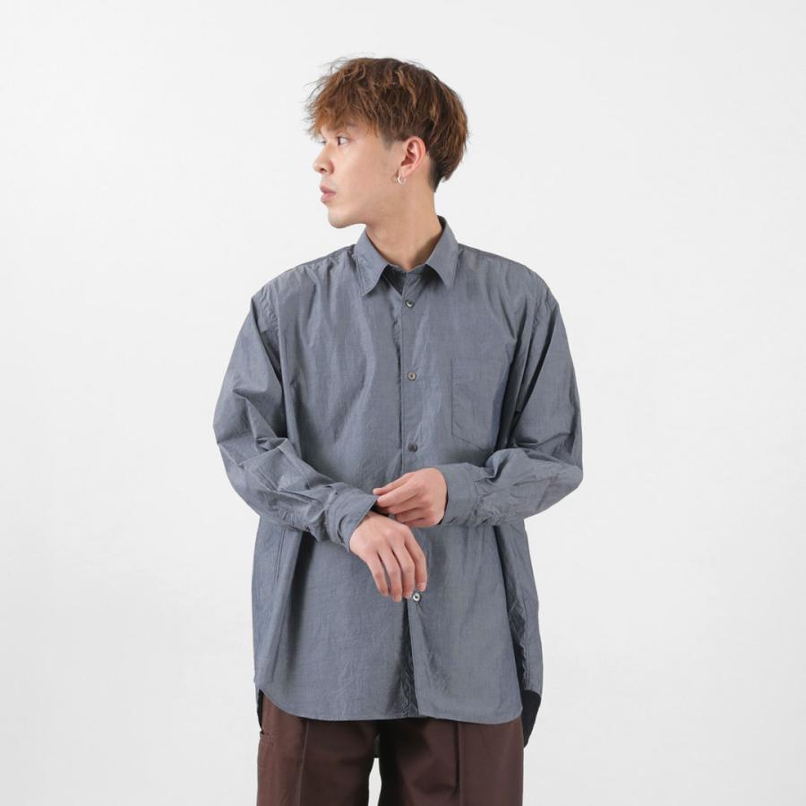 FUJITO(フジト) ビッグシルエット シャツ メンズ オーガニックコットン ワッシャー加工 オーバーシルエット 日本製(10450円)